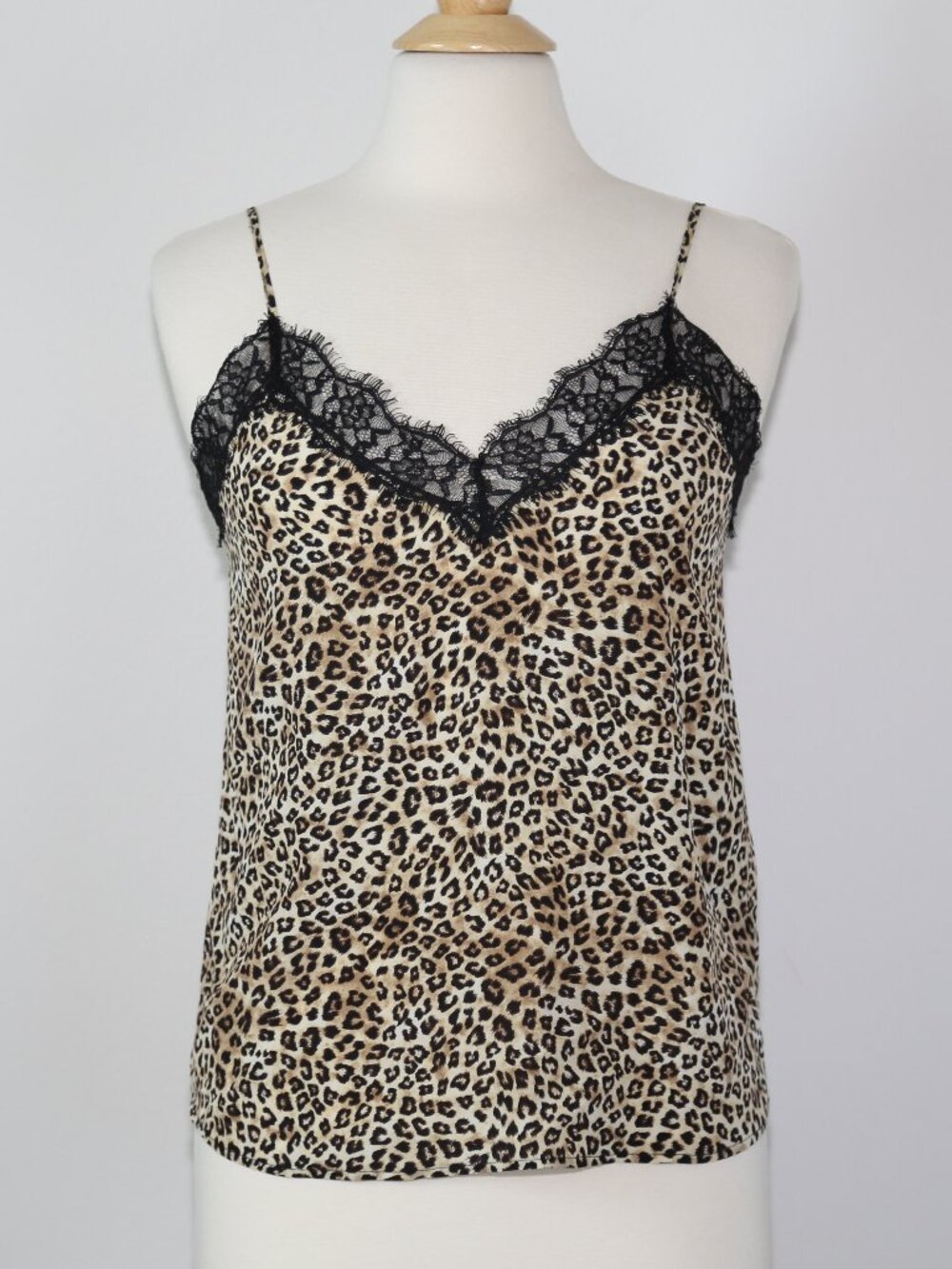 The Kooples silk leopard print camisole